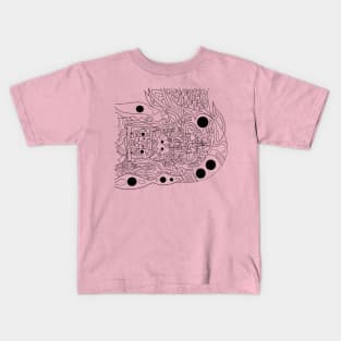 Mayan alien astronaut ecopop Kids T-Shirt